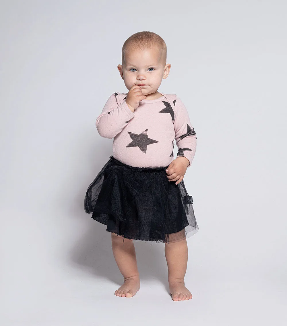 Soft Faded Star Onesie Skirt