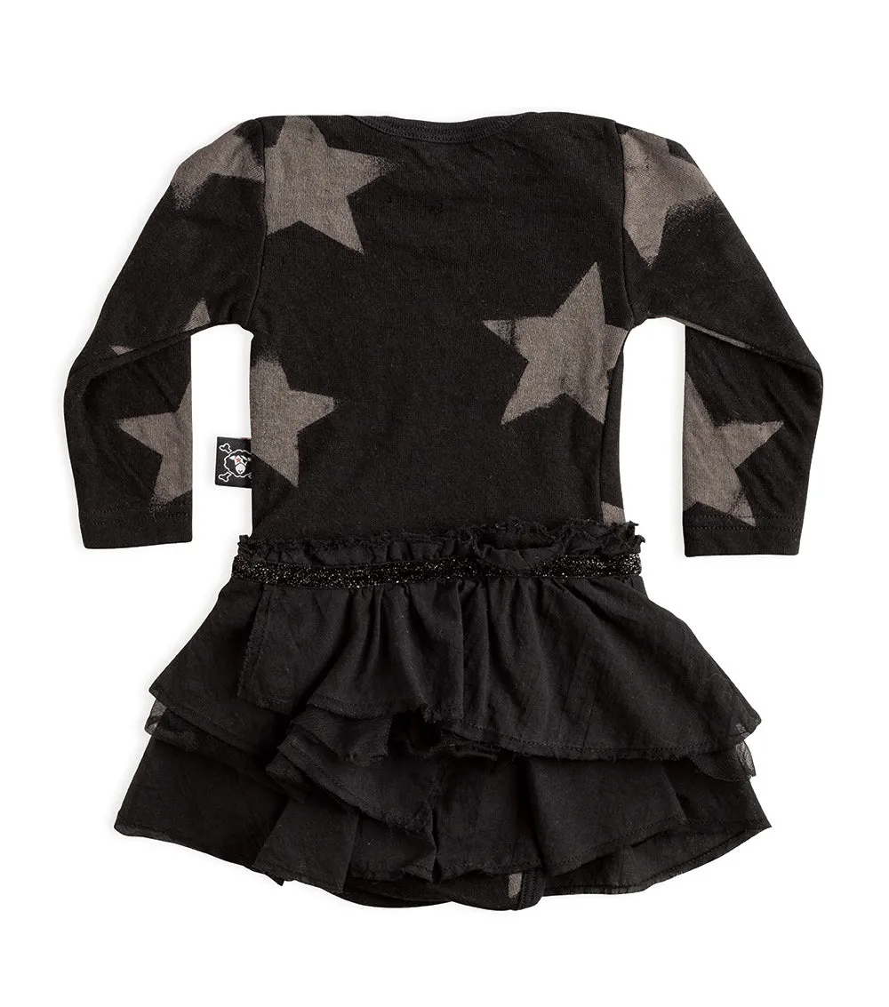 Soft Star Onesie Layered Skirt