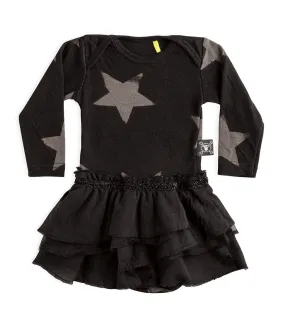 Soft Star Onesie Layered Skirt