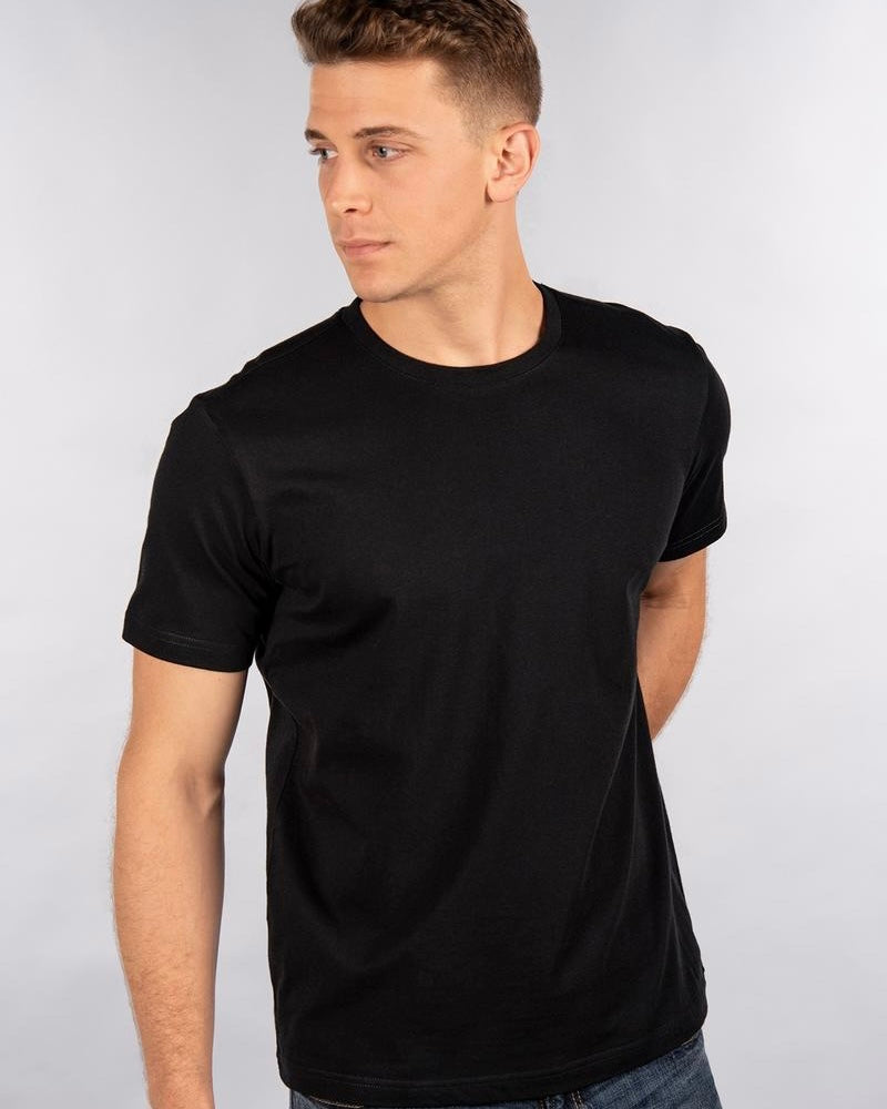 Solid Color Fitted Crewneck T-Shirt