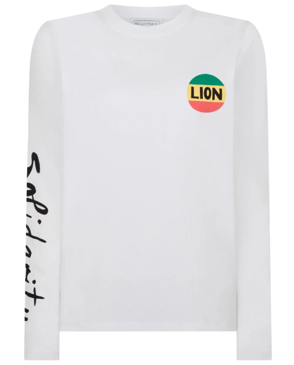 Solidarity Lion Tee White for Sale