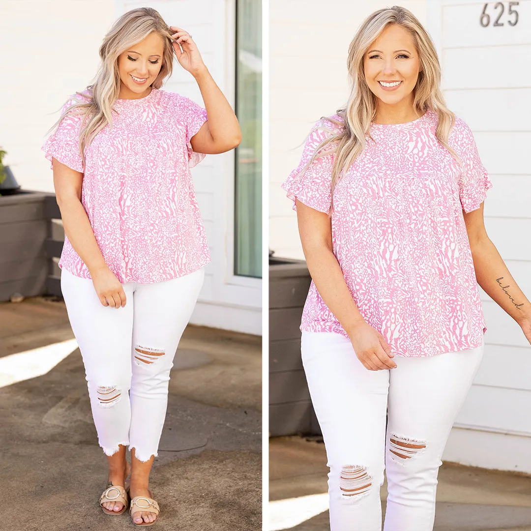 Soul Of Sunshine Top, Fuchsia Animal