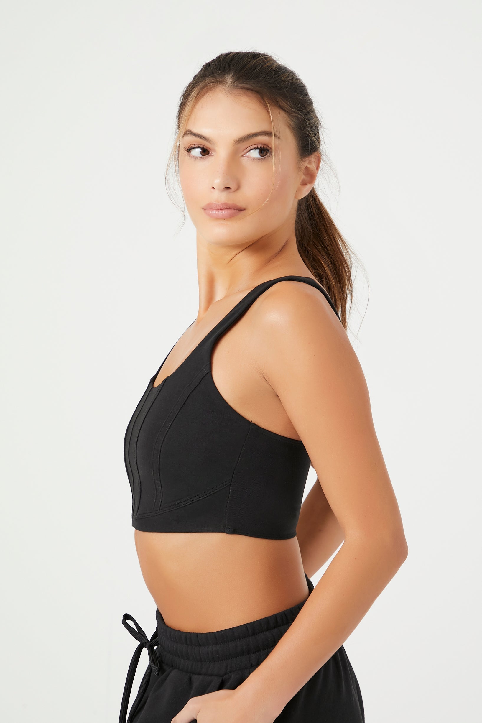 Sports Bra with Corset Design