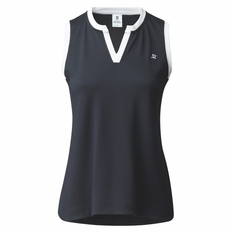 Sports Polo Shirt Sleeveless Navy