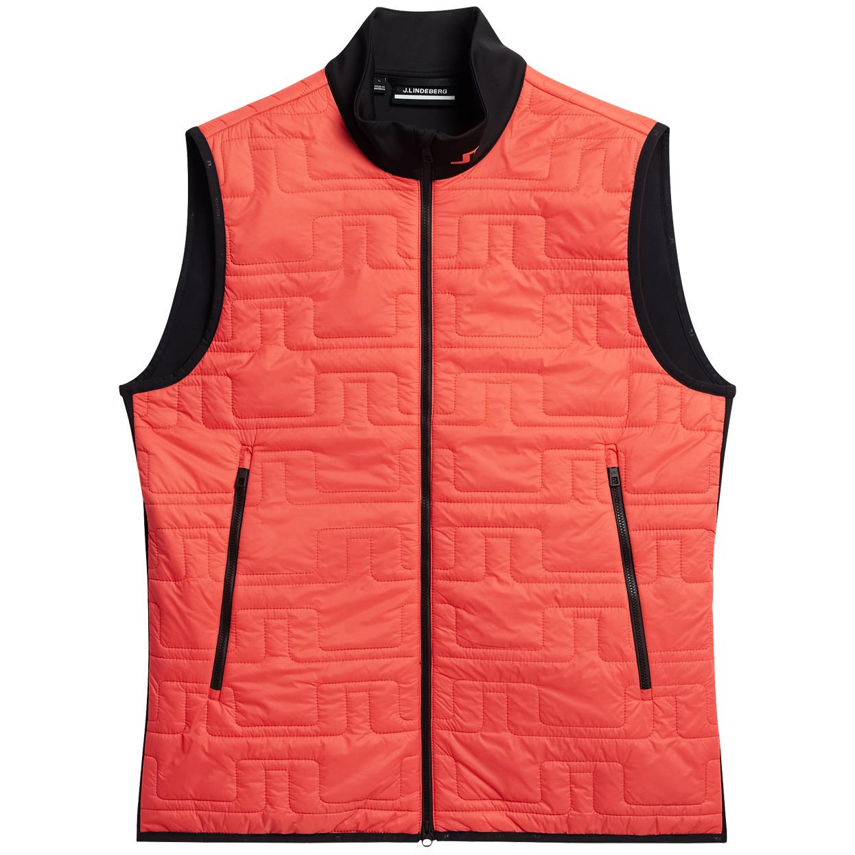 Stefano LX Padded Hybrid Gilet Hot Coral - W23