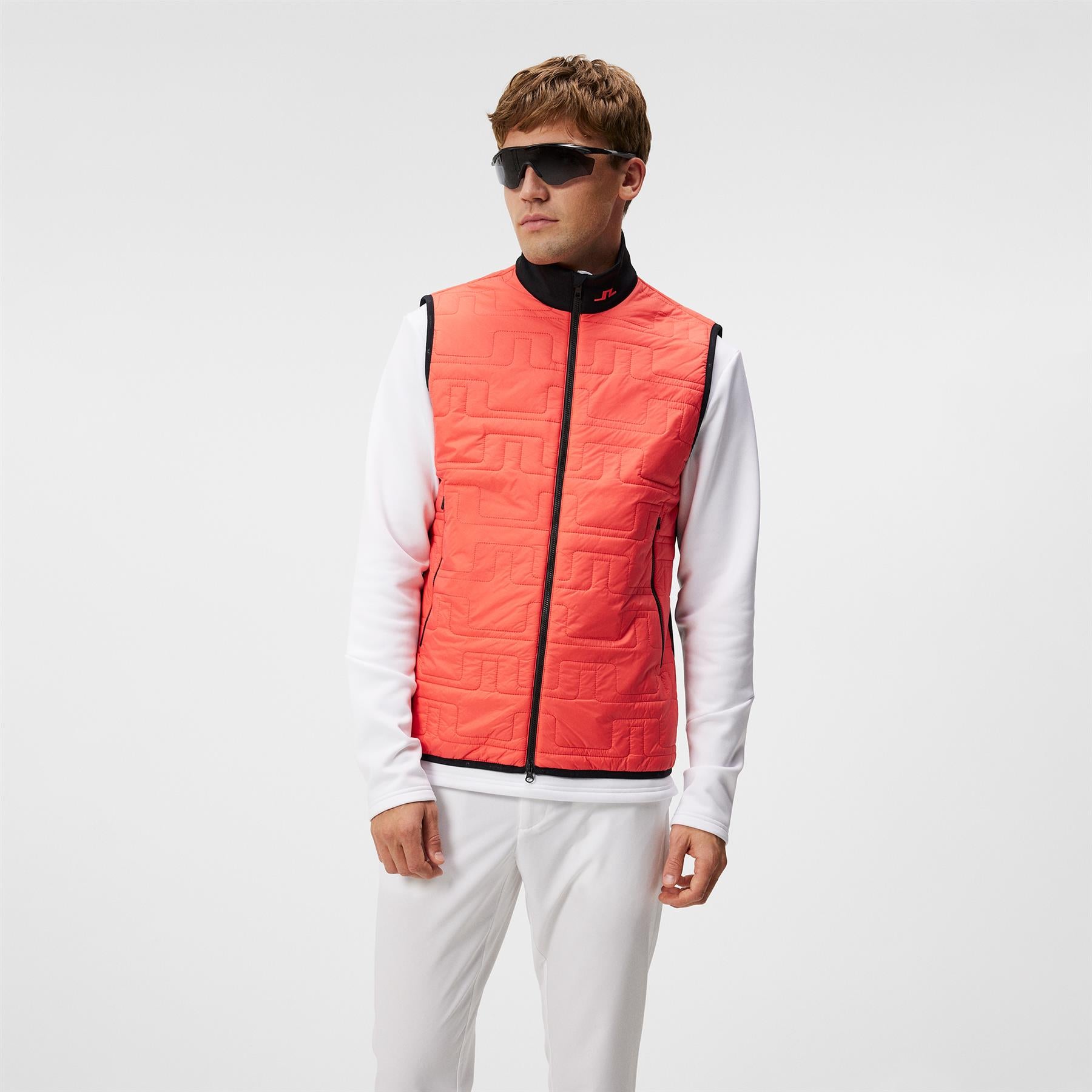 Stefano LX Padded Hybrid Gilet Hot Coral - W23