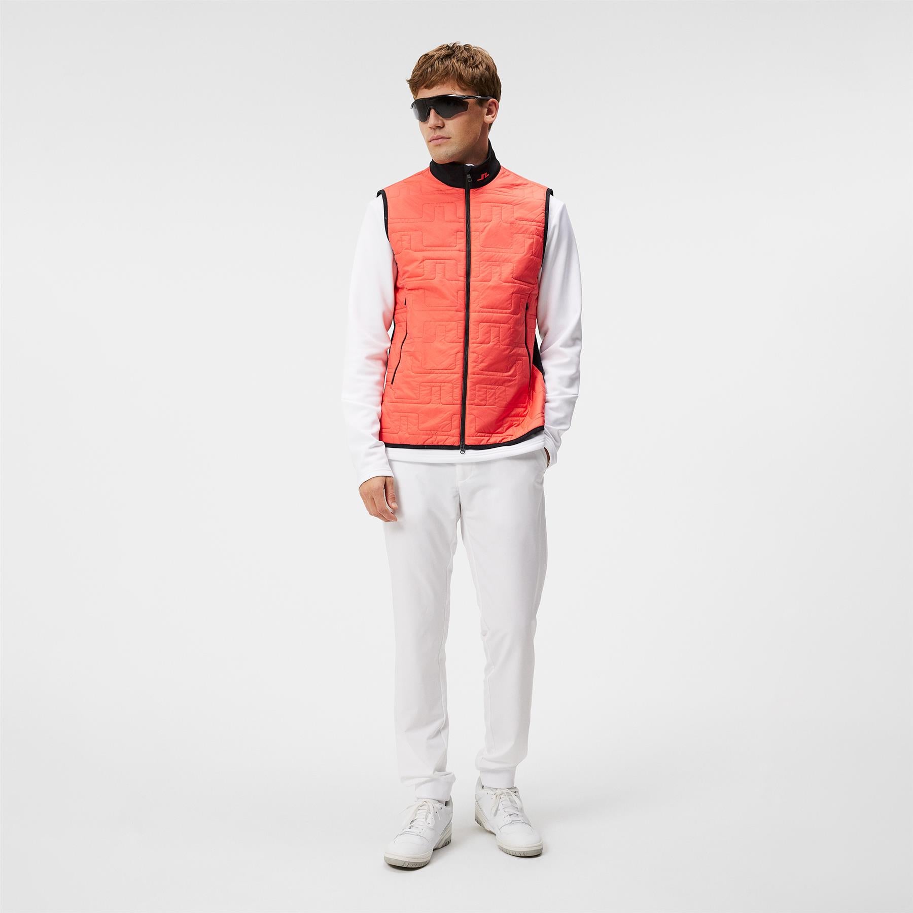 Stefano LX Padded Hybrid Gilet Hot Coral - W23