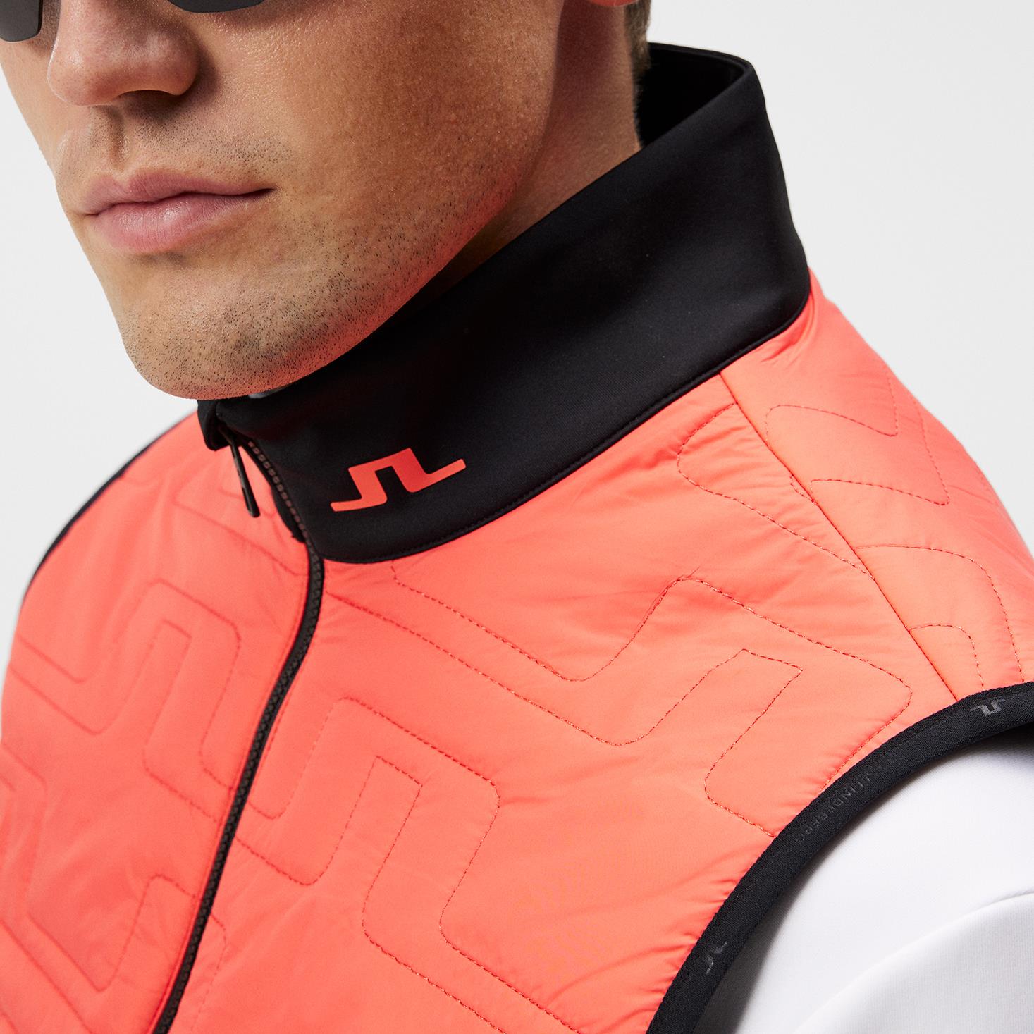 Stefano LX Padded Hybrid Gilet Hot Coral - W23