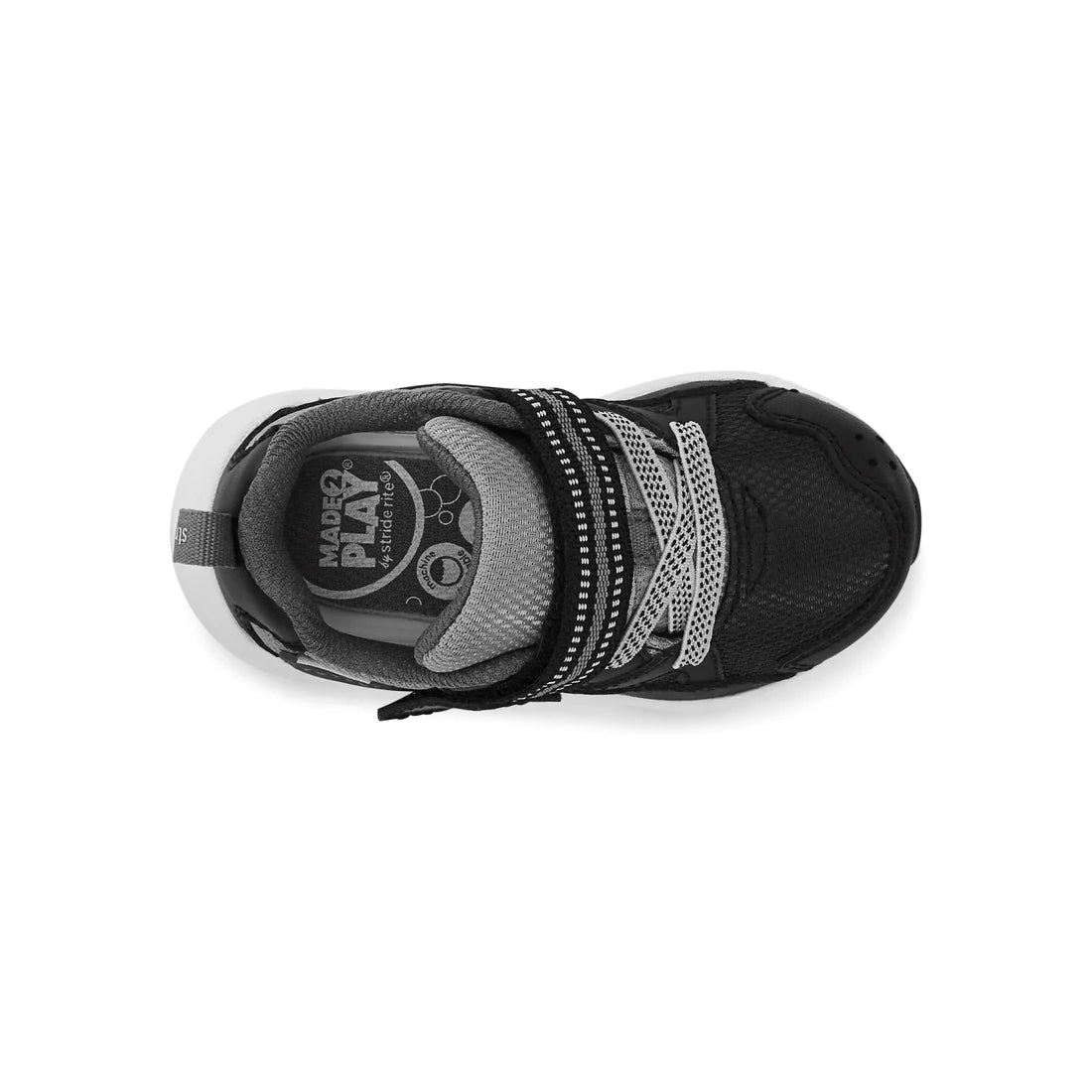 Stride Rite Black M2P Journey 2 Adaptable Kids Shoe