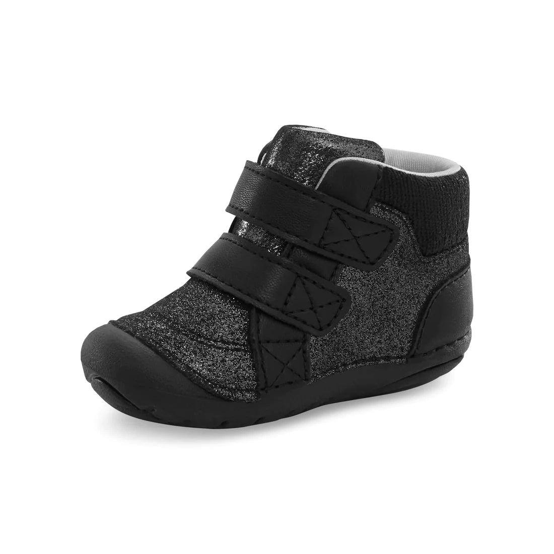 Stride Rite Martin Black Iridescent Soft Motion Toddler Boot