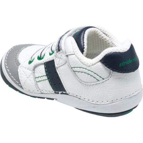 Stride Rite White Navy Artie Soft Motion Toddler Sneaker