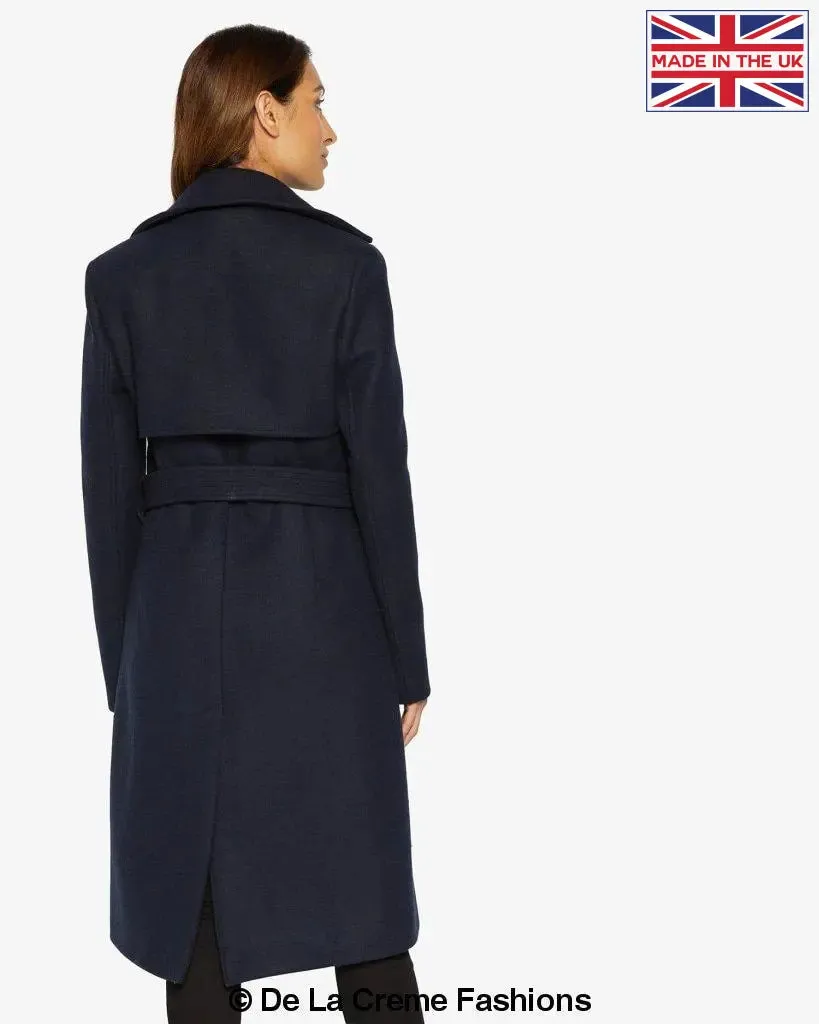 Stylish Lapel Collar Belted Duster Coat