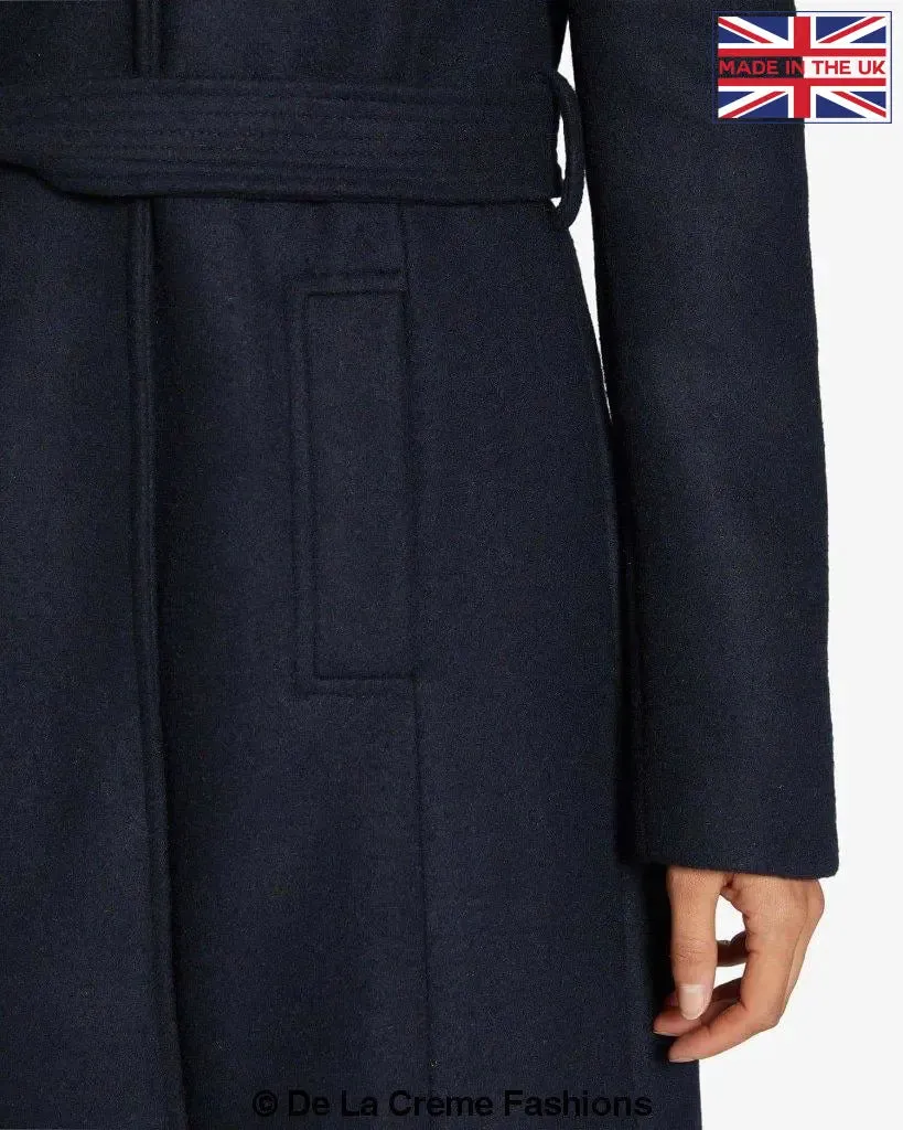 Stylish Lapel Collar Belted Duster Coat