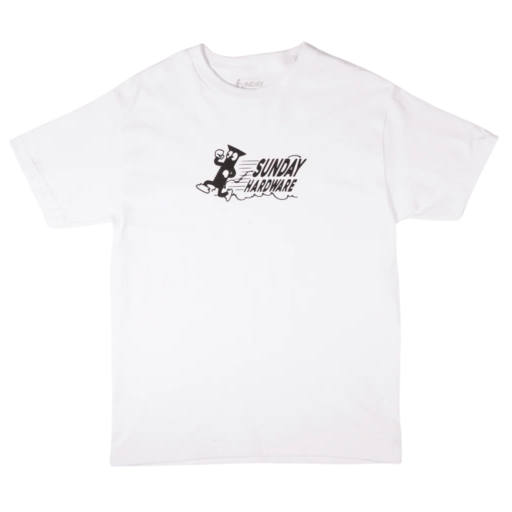 Sunday Outta Here Tee in White