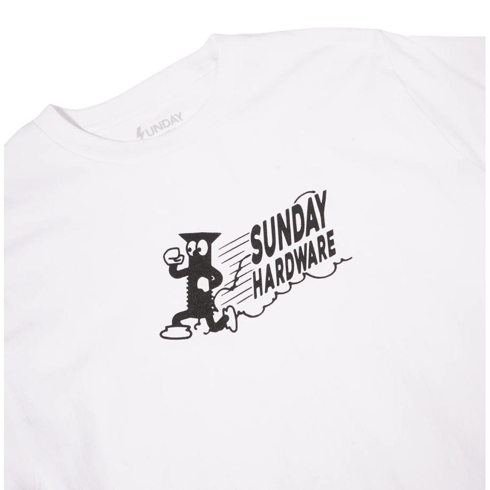 Sunday Outta Here Tee in White