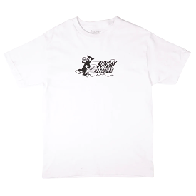 Sunday Outta Here Tee in White