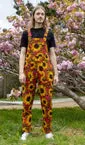 Red Sunflower Overalls