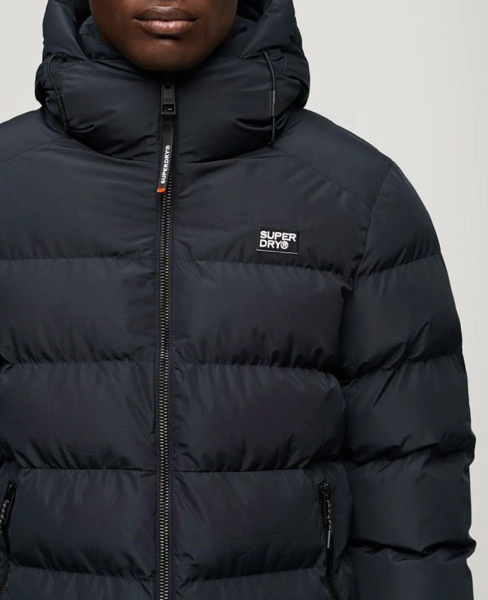 Superdry Eclipse Navy Hooded Sport Puffer Jacket