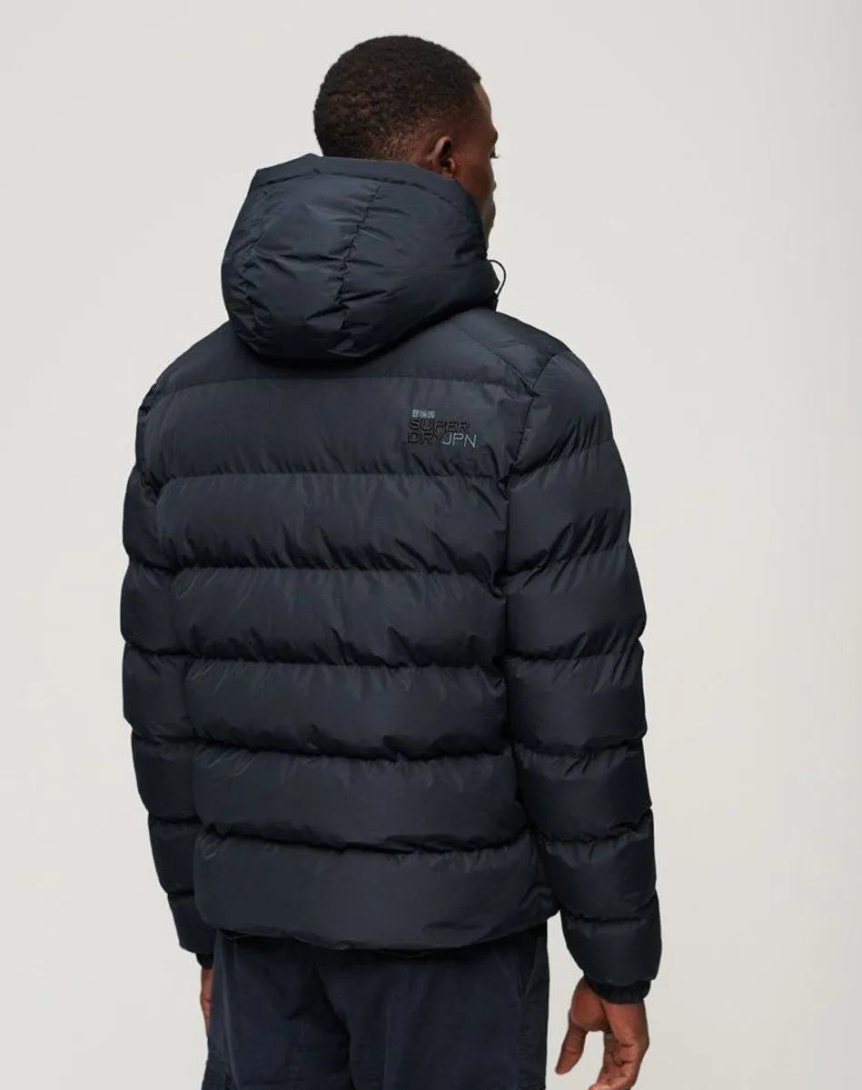 Superdry Eclipse Navy Hooded Sport Puffer Jacket