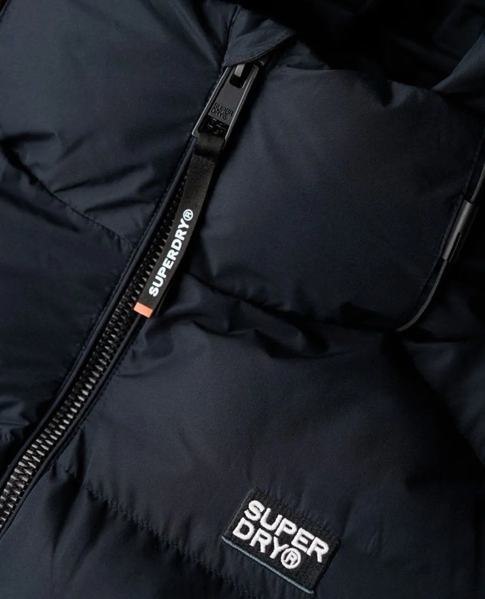 Superdry Eclipse Navy Hooded Sport Puffer Jacket