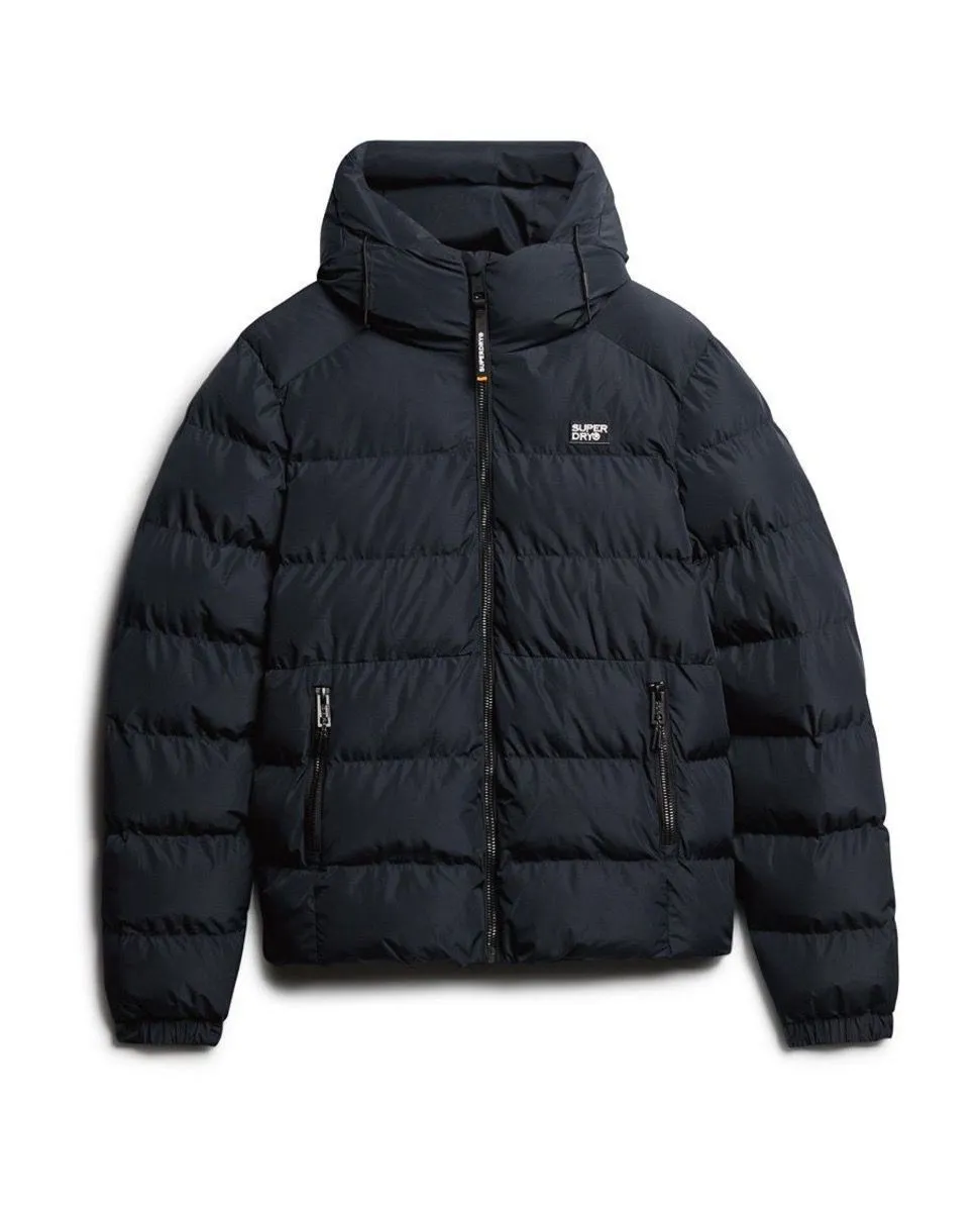 Superdry Eclipse Navy Hooded Sport Puffer Jacket