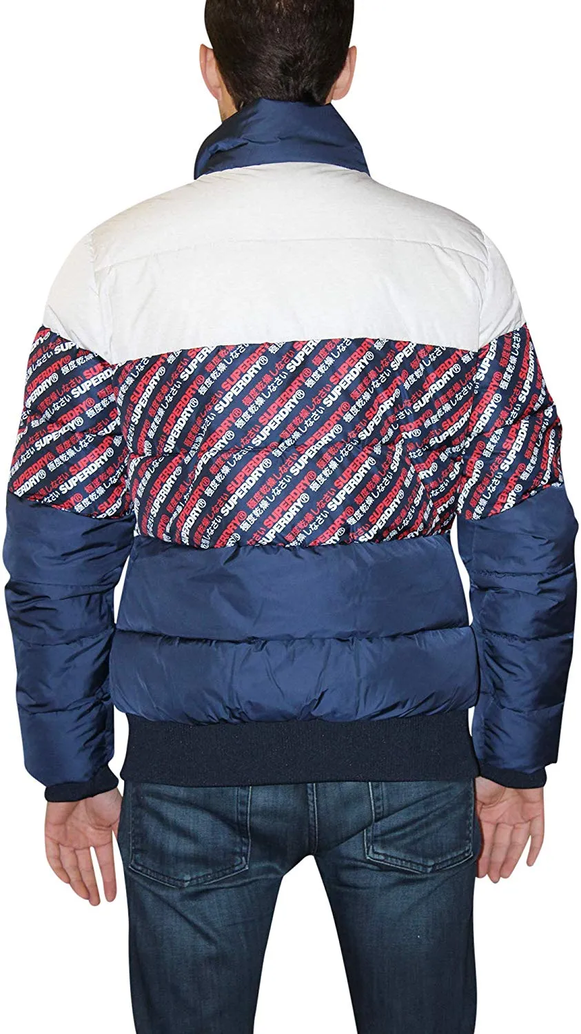 Superdry track sports puffer jacket for men