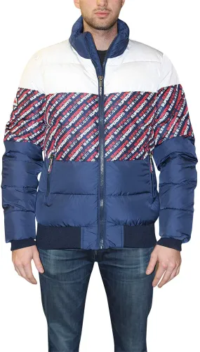 Superdry track sports puffer jacket for men