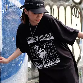 Supreme X Bounty Hunter Wolf T-Shirt Black.