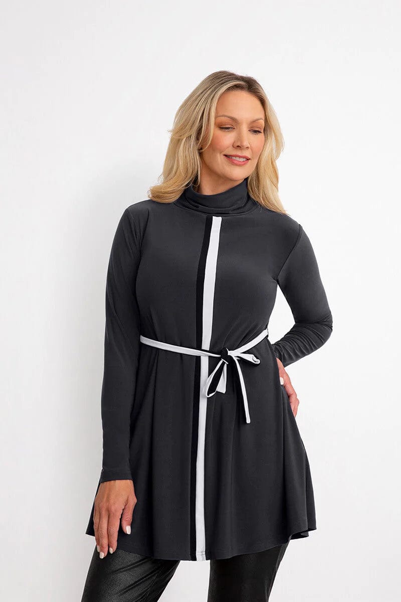 Sympli Underline Turtleneck Trapeze Top