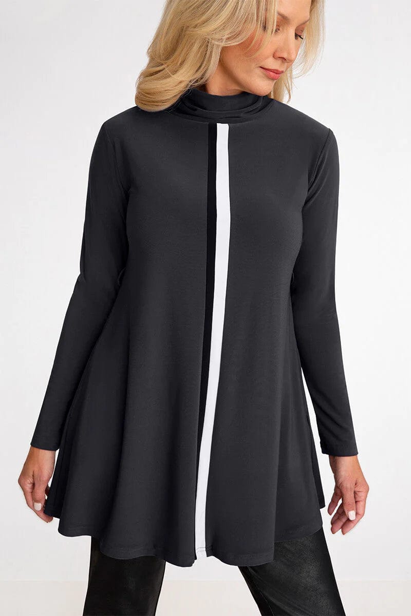 Sympli Underline Turtleneck Trapeze Top