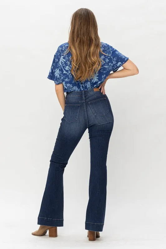 Trouser Flare Jeans (l13)