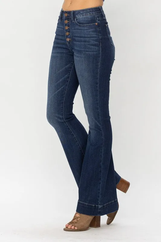 Trouser Flare Jeans (l13)