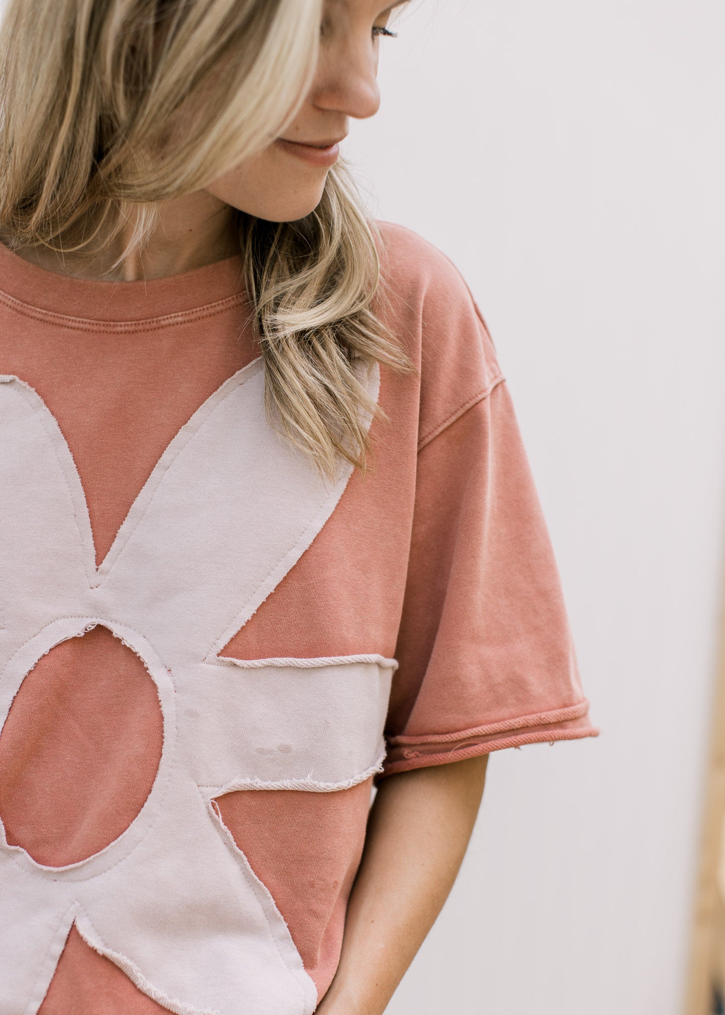 Taupe Floral Blouse