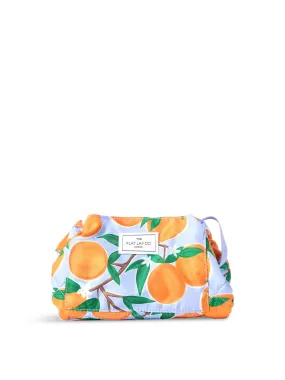 Mediterranean Oranges Drawstring Makeup Bag by The Flat Lay Co.