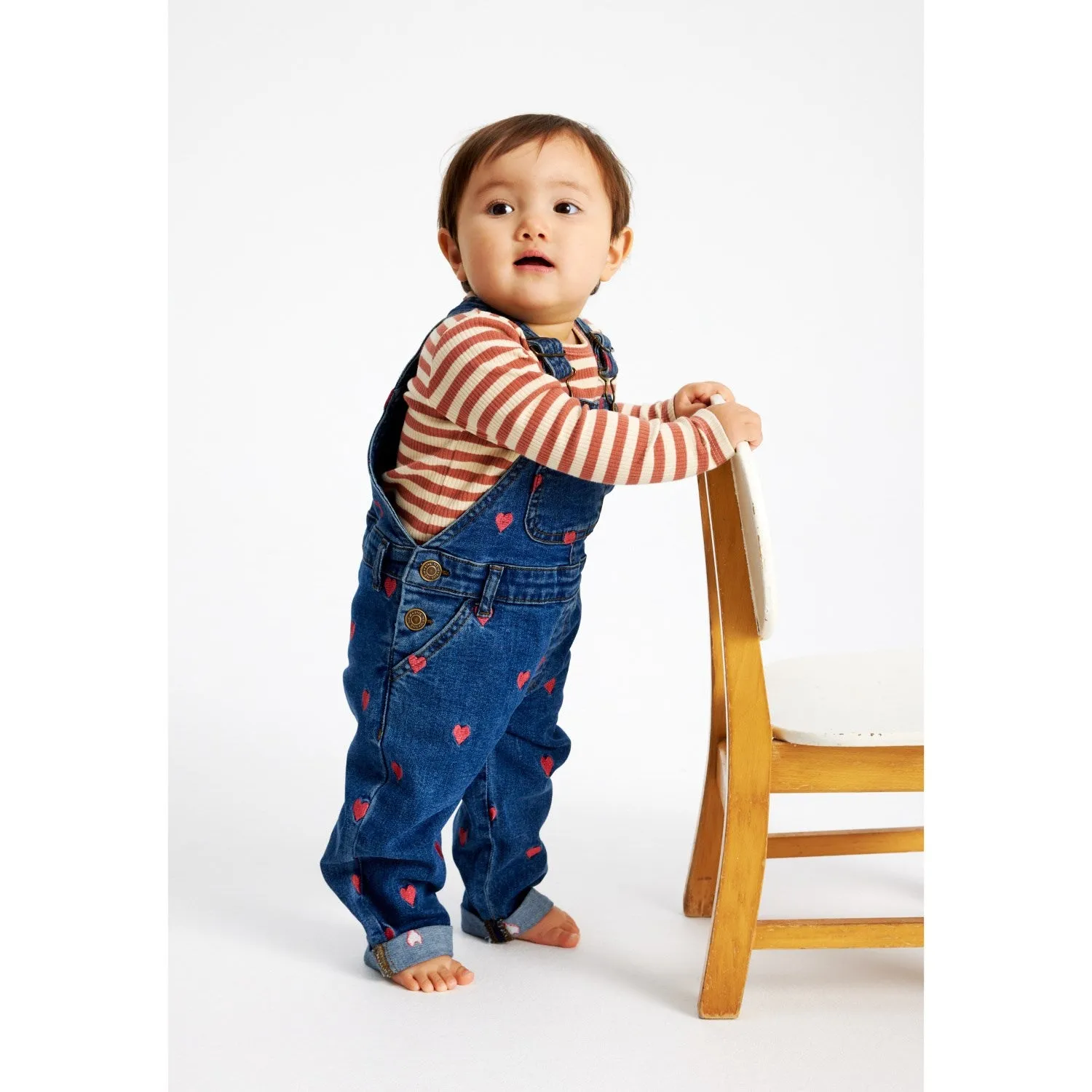 Blue Denim Wash Lovia Denim Dungarees - Siblings Medium.