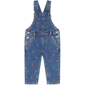 Blue Denim Wash Lovia Denim Dungarees - Siblings Medium.