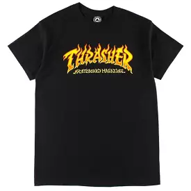 Thrasher Magazine Black Fire Logo