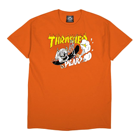 Thrasher T-shirt 40 years Neckface SS orange - Buy now!