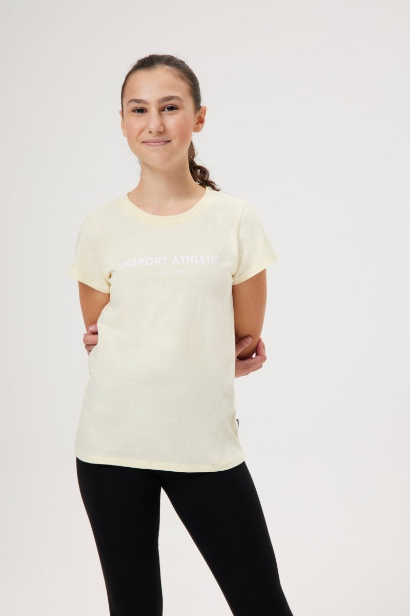 To achieve better search engine visibility on Google, the product title INSPORT JUNIOR EVIE LEMON TEE can be rewritten as Youth 