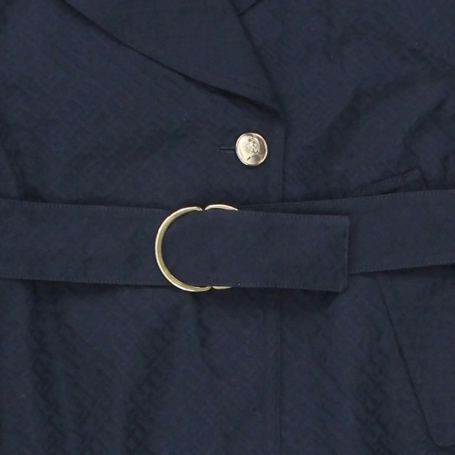 Tommy Hilfiger Preppy Navy Trench Coat Sale