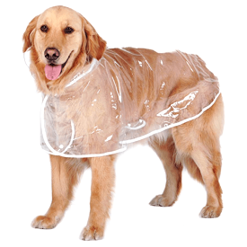 Transparent Rain Poncho for Big Dogs