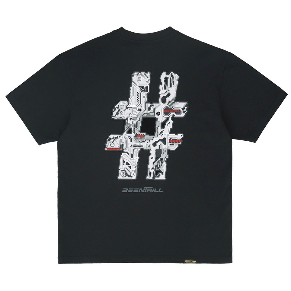 Trill Gundam Black Tee, Gundam Logo Shirt, Black Gundam T-shirt, Trill Gundam Logo Print, Black Tee with Gundam Logo.