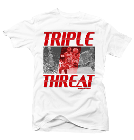 Triple Threat White Tee - Best Price & Quality - Get Yours Now