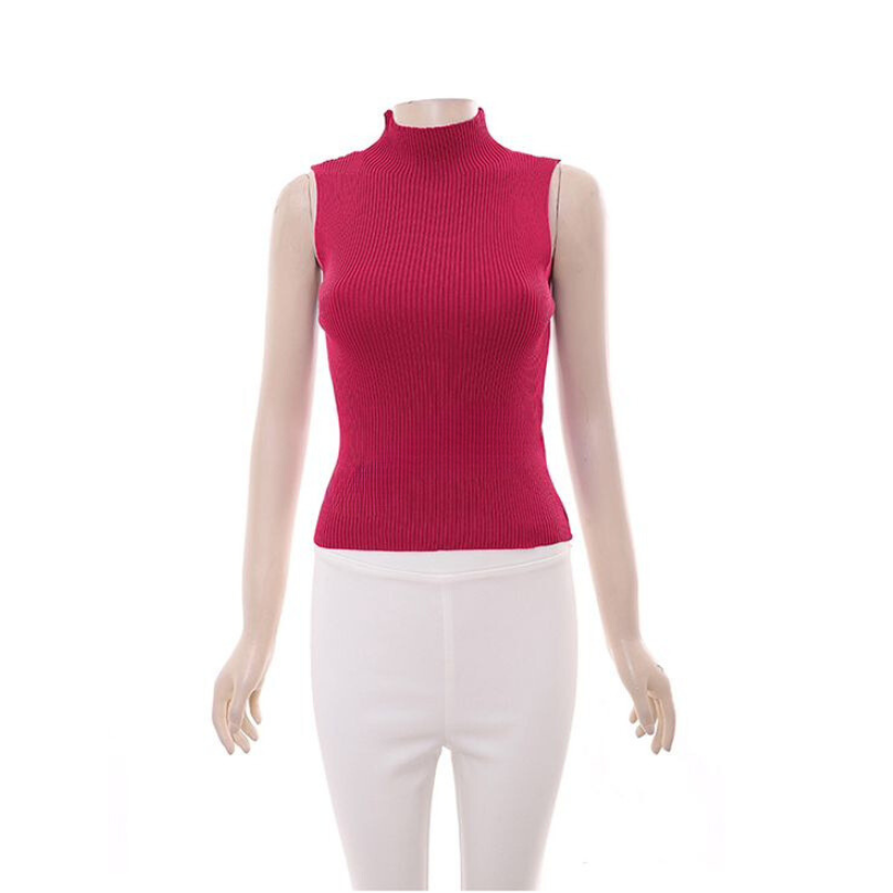 Turtleneck Sleeveless Top 