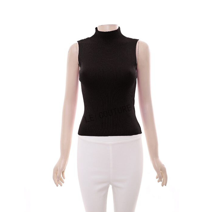 Turtleneck Sleeveless Top 