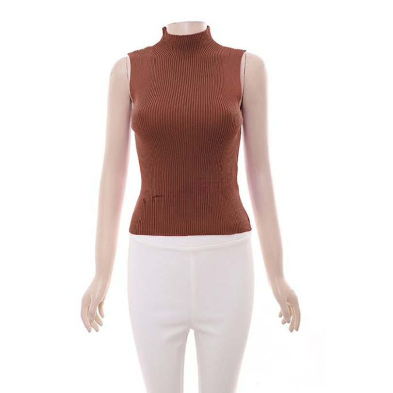 Turtleneck Sleeveless Top 