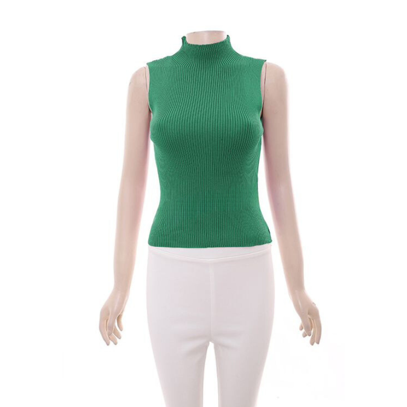 Turtleneck Sleeveless Top 