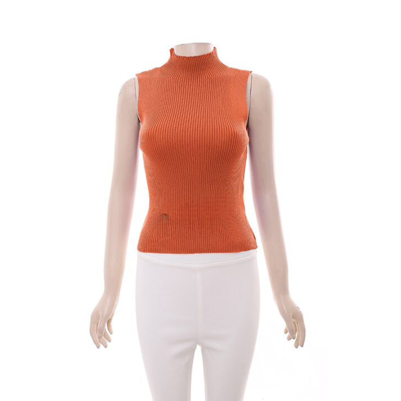 Turtleneck Sleeveless Top 