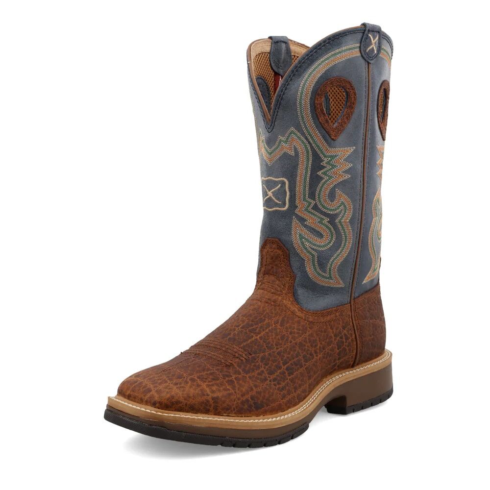 Twisted X Distressed Saddle Men's 12-In Horseman Western Boot