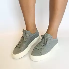 UGG grey graphic knit sneaker.